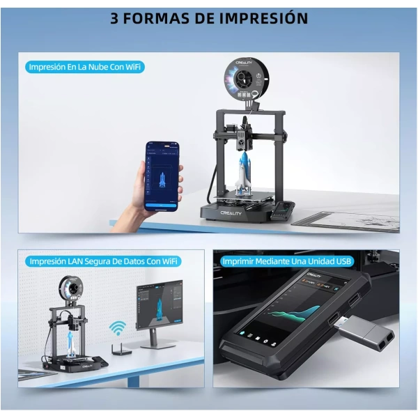 Impresora 3D Creality ENDER-3 V3 KE color negro 127V - Image 2