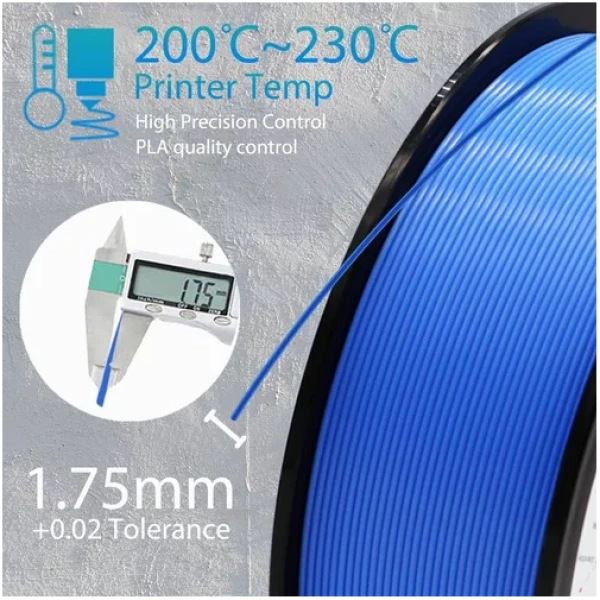 Filamento 3D Azul Pla De Impresión 1.75mm/1kg - Image 2