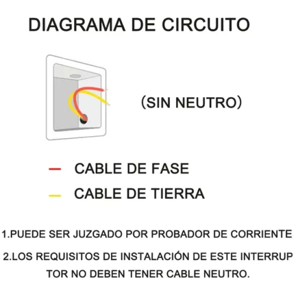 MOYAC Interruptor Inteligente Wi-fi De 1 Vías Negro Sin Neutro - Image 2