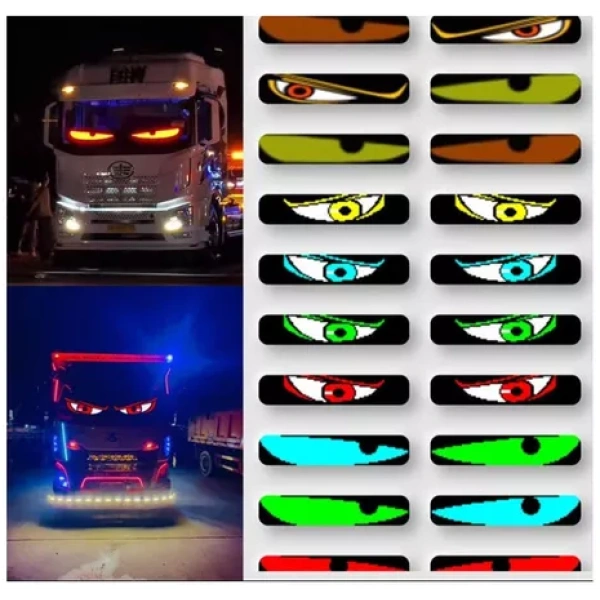 2 Luces Led Usb Con Forma De Ojos Diablo Para Coches Camión - Image 3