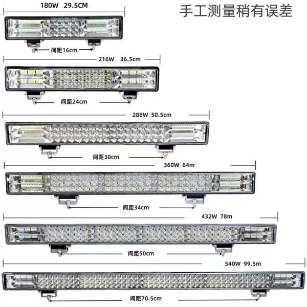 Parrilla LED para camión, Luz fuerte amarilla y blanca,12-80 V - Image 2